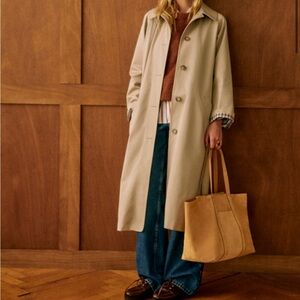 Sezane Clyde Coat in Light Beige